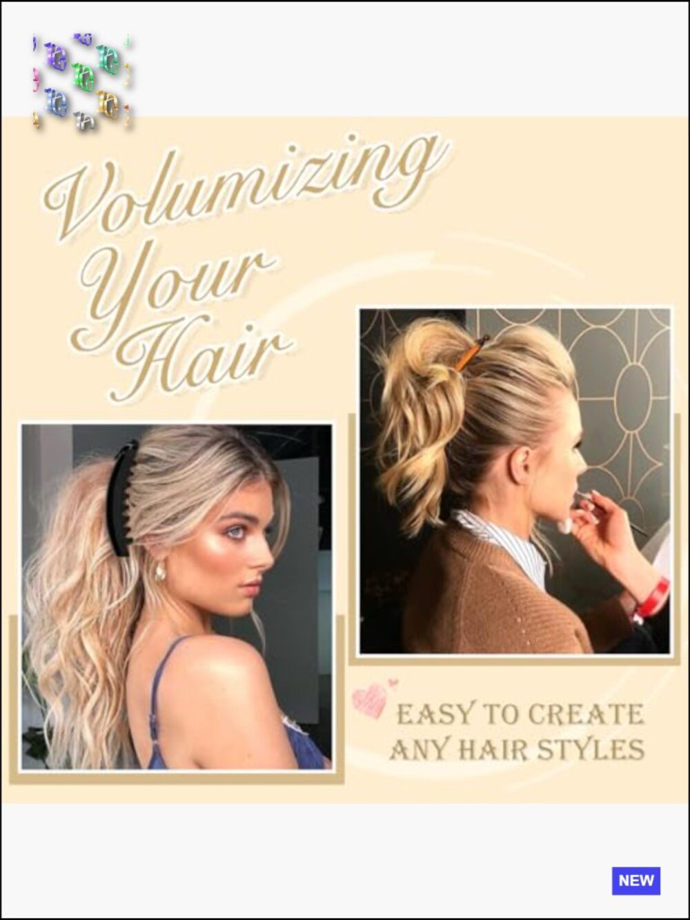 21pcs Banana Hair Clips Set Strong Hold Workout Thick Hair Volumizing Claw - Picture 4 of 6